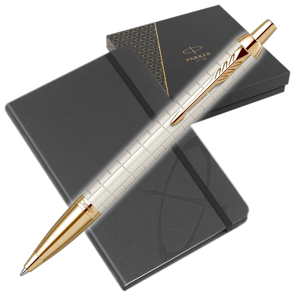 Parker IM Premium Pearl GT SET Στυλό + Σημειωματάριο